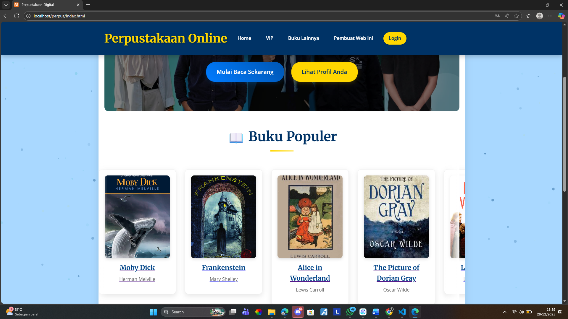 Perpustakaan Online - Website Perpustakaan Digital